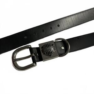 New Harley-Davidson USA Woman’s 34 Genuine Leather Black Belt Size 34 unworn